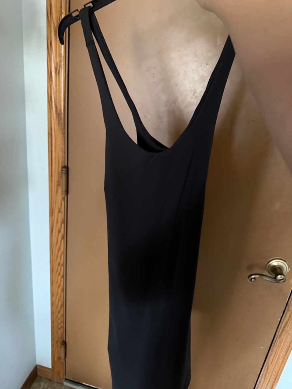 Avia Black Double-Strap Mini Dress
